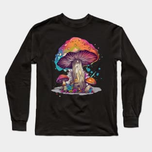 Psychedelic Mushroom Shroom Art Long Sleeve T-Shirt